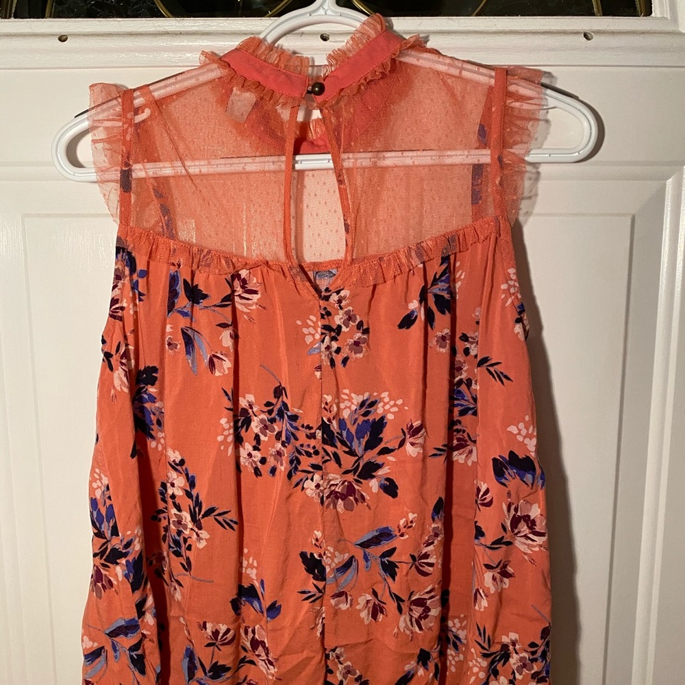 ✨Pink Flowered Flowy Tank🌸✨ - Picture 7 of 8